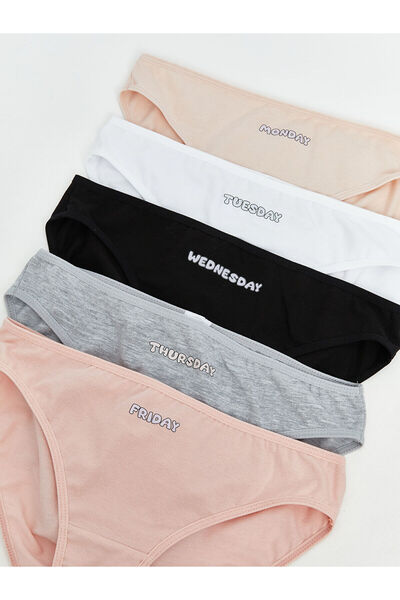 LC Waikiki New Season Printed Bikini Panties, Pack of 5