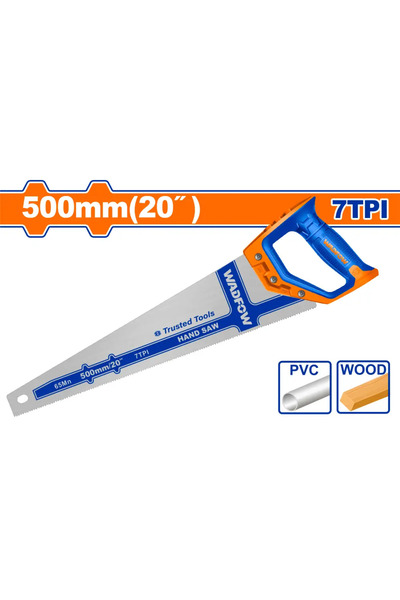 WADFOW منشار خشب يدوي بمقبض مطاط 20" (500مم) – WHW1120