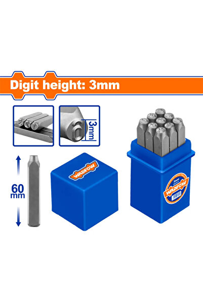 WADFOW طقم أرقام دق 3مم – WCC9593
