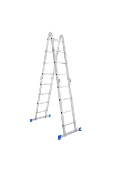 WADFOW 4x4 Multi-Purpose Aluminum Ladder (16 Steps) — WLD7H44