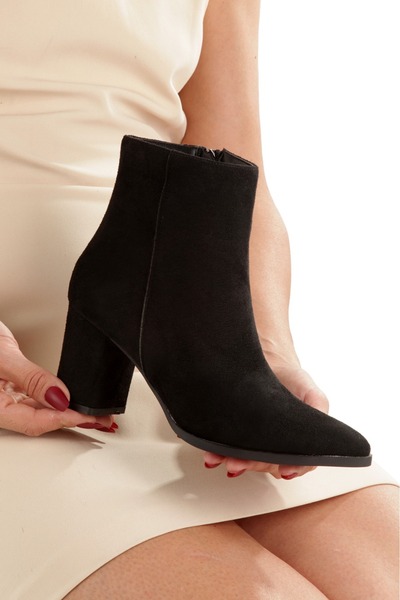 Stayil Shoes kadin sivri burun bot yeni sezon sade