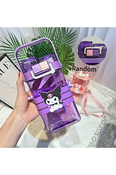 So Iconic Sanrio Kuromi Character Double Drink Bottle & Flask / 520 ml