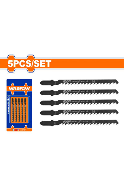 WADFOW طقم ريش أركت 5 قطع 74مم خشن للخشب (4–50مم) WJB244D