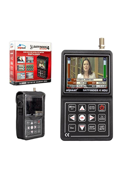 Satfinder Alpsat 4 HD Ultra 3.5'' LCD Ekranlı Uydu Yön Bulucu (AS04-HDU)