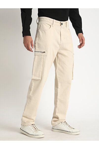 Bene Kleed By Styli Men Mid Rise Straight Fit Cargo Jeans