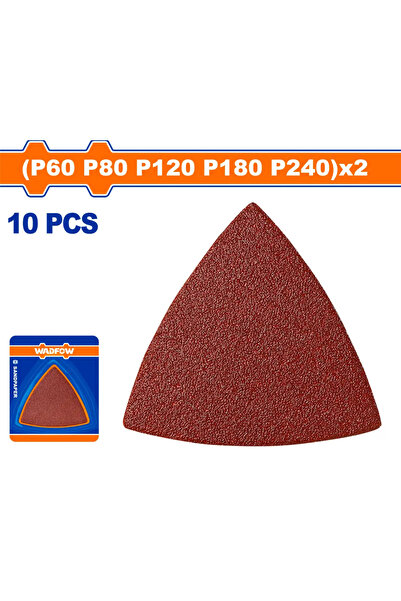 WADFOW طقم أوراق صنفرة خشب 78×78×78مم WMA8K03