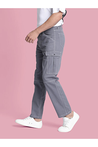 Bene Kleed By Styli Men Relaxed Fit Cotton Cargo Trousers