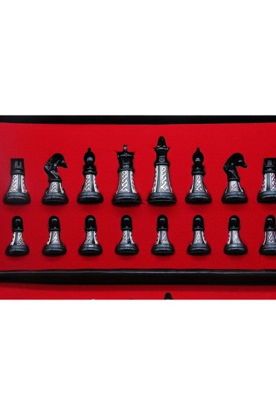 Kuzey Tacı Lüks Metal Satranç Takımı – Özel Tasarım & Kadife Kutulu - Vip Ürün