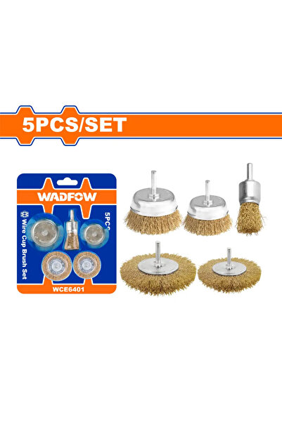 WADFOW طقم فرشاة دريل 5 قطع WCE6401