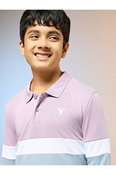 Technosport By Styli Teen Color Block Slim Fit Polo Sports T-Shirt