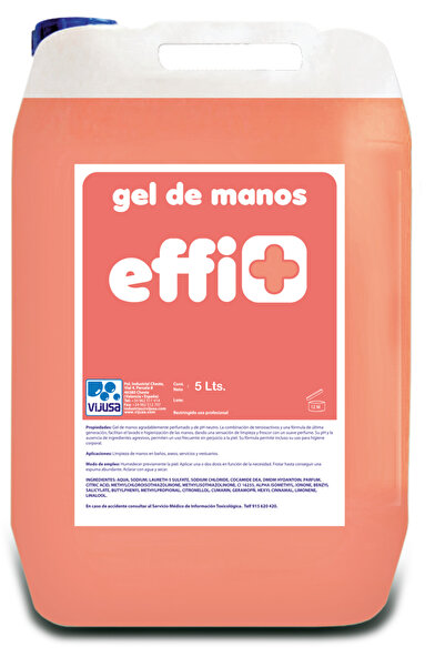 VIJUSA EFFI+ GEL DE MANOS 5 L - Săpun lichid (gel de mâini) parfumat