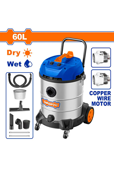 WADFOW 2 x 1200W Industrial Vacuum Cleaner - WVR5A60