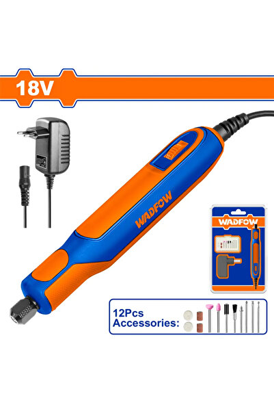WADFOW 18V Flexible Battery Tool with Accessories - WRY16180-8