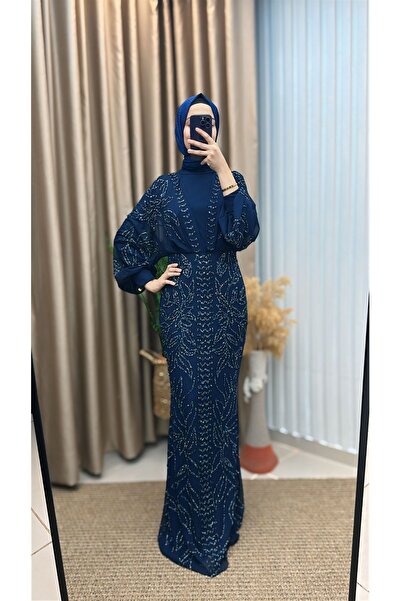 MERVE TESETTÜR Kuruklu Taşlı Balık Abiye