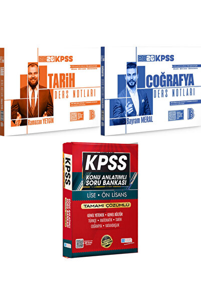Benim Hocam Yayınları 2026 KPSS Tarih Coğrafya Ders Notları - Lise Önlisans K...