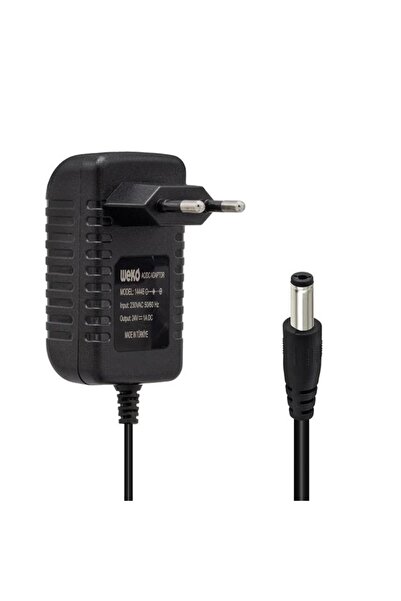 Genel Markalar 24 Volt 1 Amper 24 Watt Plastik Kasa Priz Tipi Adaptör (5.5x2....