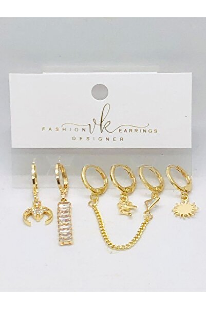 İnDerin مجموعة أقراط نسائية من الفولاذ مقاومة للتشوه