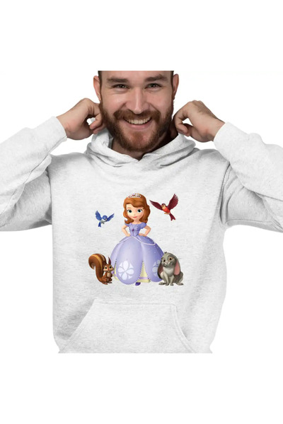 OEM Men's Hoodie Sofia The First Squirrel Bunny Birds, Sofia First