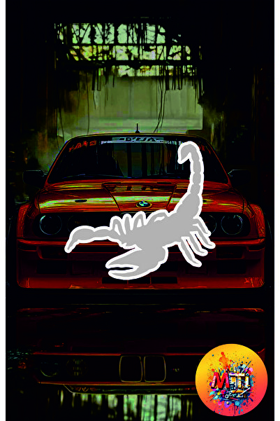 sticker ملصق زجاجي للسيارة والدراجة النارية من Akrep Yazici Jdm - ملصق هولوجرام