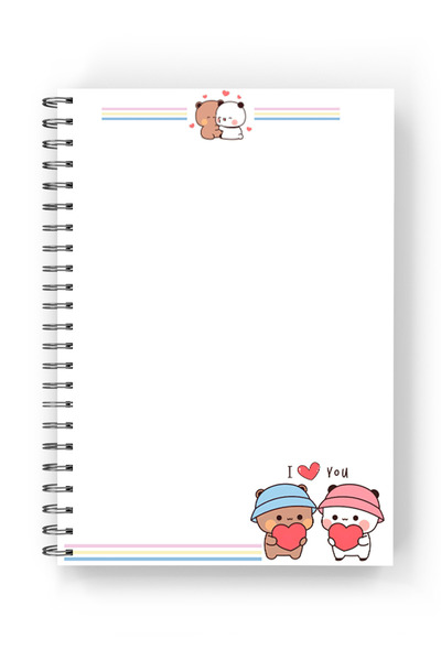 nihonwosekai 2 Pcs Bubu Dudu A5 Anime Spiral Notebook 50 Sheets