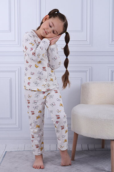 Beka Kids Σετ Πιτζάμες Κοριτσίστικο Μπροστινό Κουμπωτό Σετ Πιτζάμες 100% Βαμβάκι