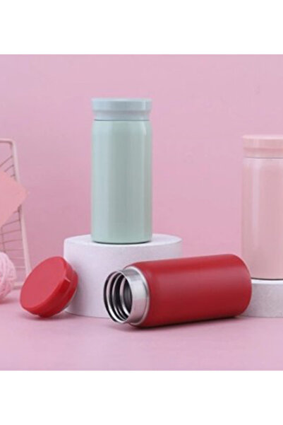 Genel Markalar Mini Termos Paslanmaz Çelik Su Termos, Sıcak Ve Soğuk İçecekler İçin Vakum Termos 200 ml