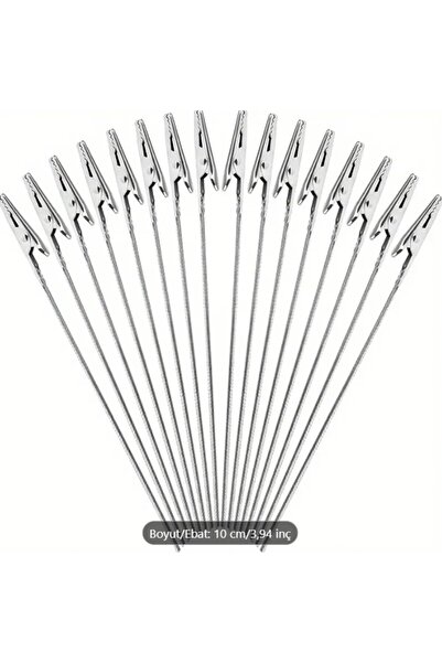 shop METAL UZUN TİMSAH KLİPS ÇELİK TEL, NOT KAĞIDI, SANATSAL BOYAMA TUTUCU (5 ADET)