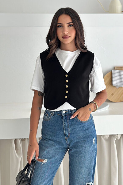 Noa Noa Дамски плетен кардиган с копчета – модерен и многослоен стил