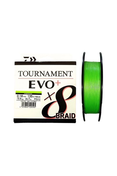 daiwa Tournament EVO+ 135m 0.18mm 8X Chartreuse İp Misina