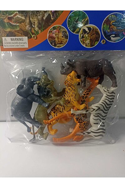 smilechild Vahşi Hayvanlar 6 lı Set BOYLARI 5-10 CM ARASINDADIR
