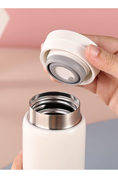 Genel Markalar Mini Termos Paslanmaz Çelik Su Termos, Sıcak Ve Soğuk İçecekler İçin Vakum Termos 200 ml