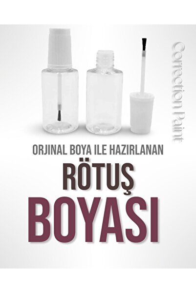 Flea Market RENAULT GRUBU Taş İzi Çizik Giderici Onarıcı KPN Titanyum gri Uyumlu Gri Oto Rötüş Boyası 25 ml