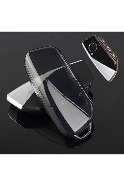 AYCANSTORE Husă pentru telecomandă pentru chei BMW, transparentă, închisă la ...