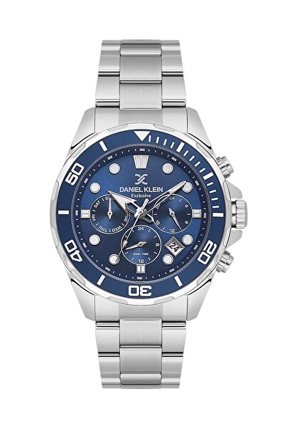 Daniel Klein Parliament Mavisi Gümüş Fosforlu Aktif Göstergeli Çelik Kordonlu...