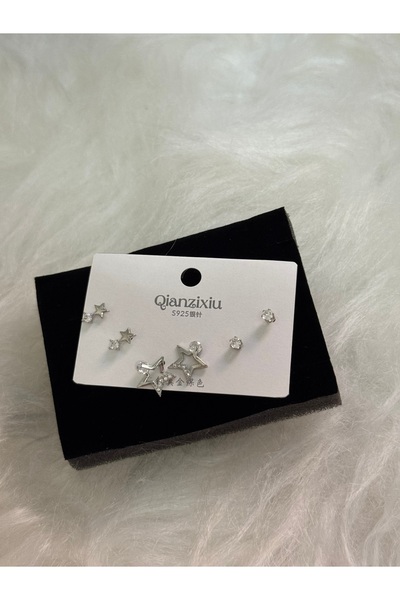 VENTİ VENTİSCA Yıldız desenlı küpe seti