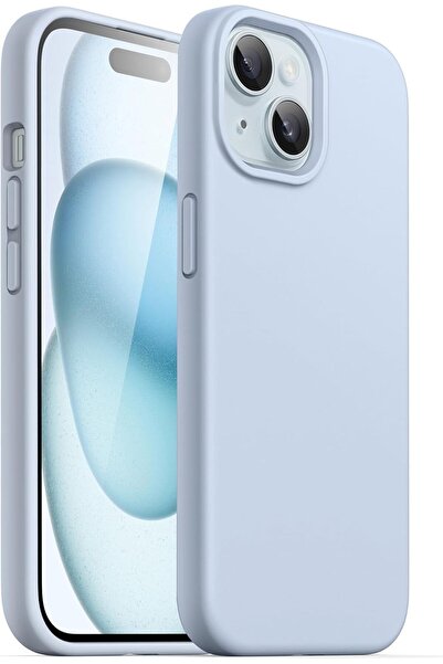 UCHOICE غطاء إطلاق لهاتف iPhone 15 من السيليكون الناعم مع كاميرا مخملية داخلي...