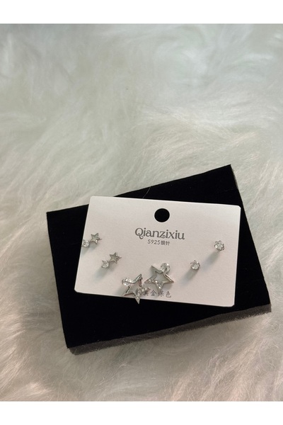 VENTİ VENTİSCA Yıldız desenlı küpe seti