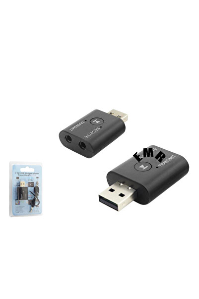 emrebilisim Wifi Adaptör + Bluetooth 2 in1 usb kablosuz adaptör verici ve alı...