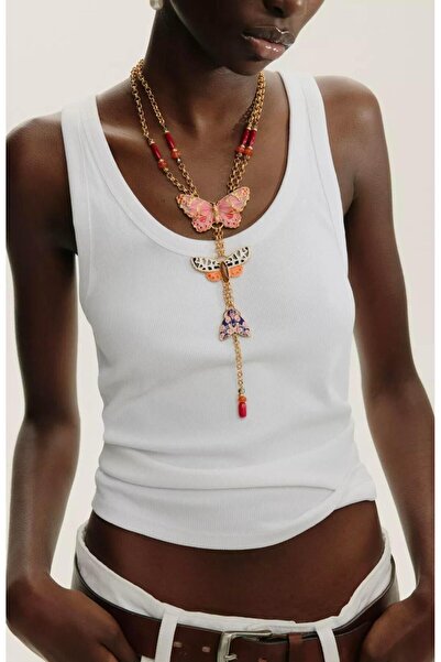 Unzilee New Season Brand Model Butterflies Necklace