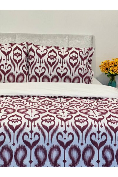 Faiend Cotton Double Duvet Cover Set with Fade-Resistant Anti-Fluffy Fitted Sheets