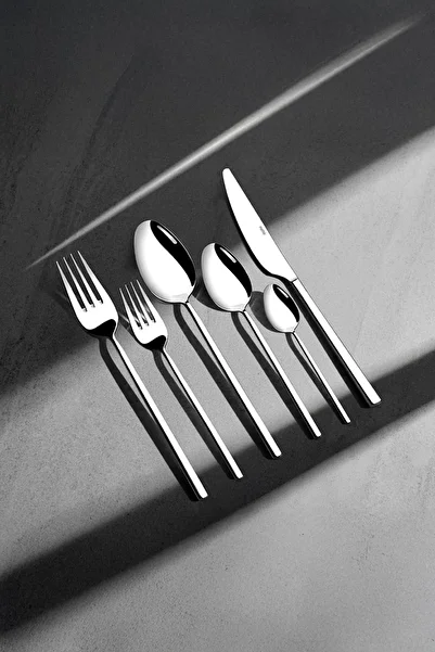 Nehir Dalyan Sade 12-Person 72-Piece Boxed Cutlery Set