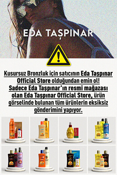 Eda Taşpınar Yoğun Bronzlaştırıcı Sprey 200ml -Zeytin El Kremi& Collagen Maske