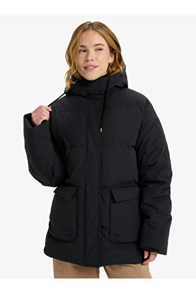 Roxy Seaside Memories - Жіноча куртка-пуховик середньої довжини з капюшоном