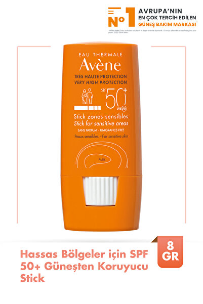 Avene Hassas Bölgeler İçin SPF 50+ Güneşten Koruyucu Stick 8GR - Stick Zones Sensibles