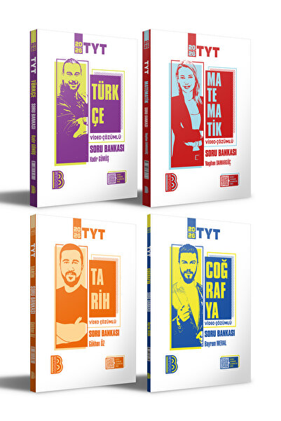 Benim Hocam Yayınları 2026 TYT Türkçe - Matematik - Tarih - Coğrafya Soru Ban...