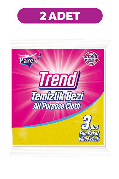 Parex Trend Temizlik Bezi 3'lü Paket İkili Set