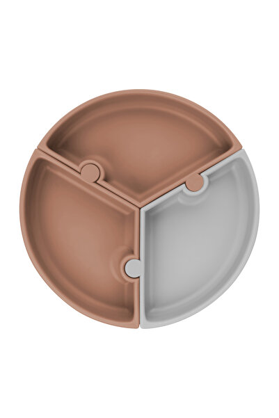 OiOi Silikon Puzzle Woody Brown/powder Grey