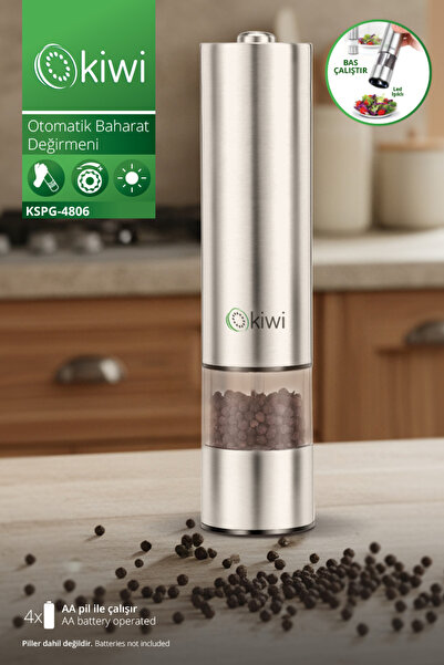 Kiwi Adjustable Salt Pepper Spice Mill Inox Kiwi Kspg-4806