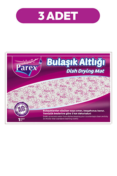 Parex Bulaşık Altlığı 46 x 30 cm Üçlü Set