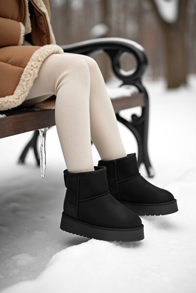 DARK SEER Детски DS Oggo C. Черни момичешки ботуши с кожена подплата, ежедневни обувки, маратонки